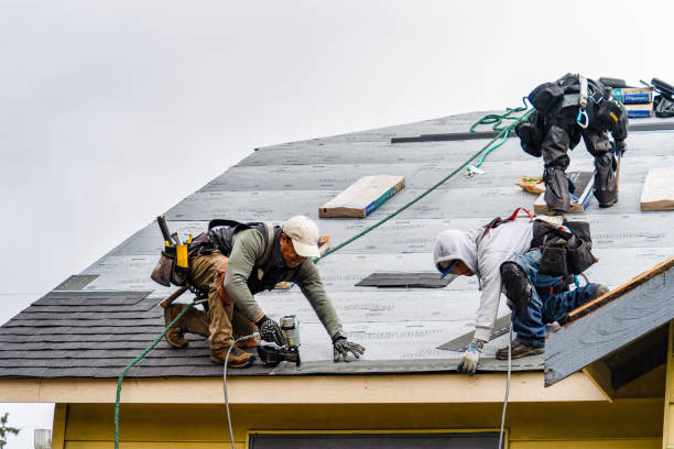 Professional Gutter Installation technician working in South Newbury, NH